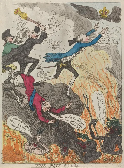 James Gillray, The Pitt Fall