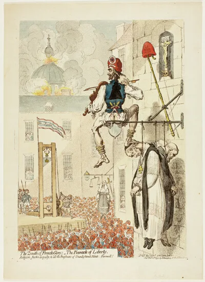 James Gillray, The Zenith of French Glory; The Pinnacle of Liberty