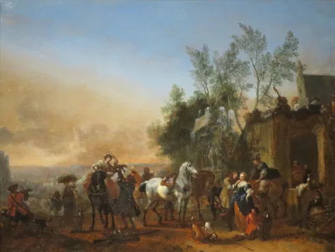 Philips Wouwerman, The Hunters' Return