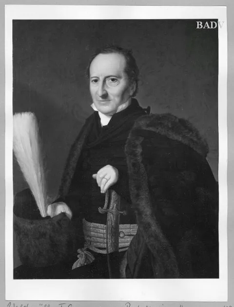 Ferdinand Georg Waldmüller, Portr. of a gentleman with sabre