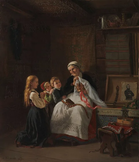 Adolph Tidemand, Grandmother's Bridal Crown