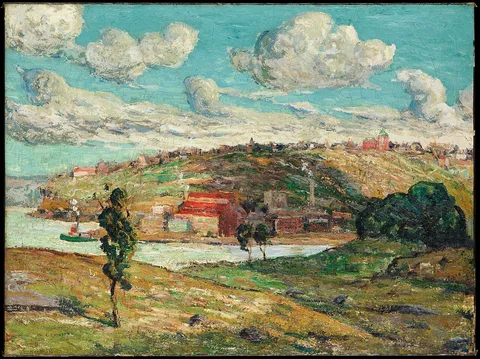 Ernest Lawson, Shadows, Spuyten Duyvil Hill