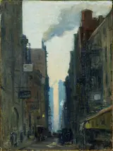 Ernest Lawson, New York Street Scene