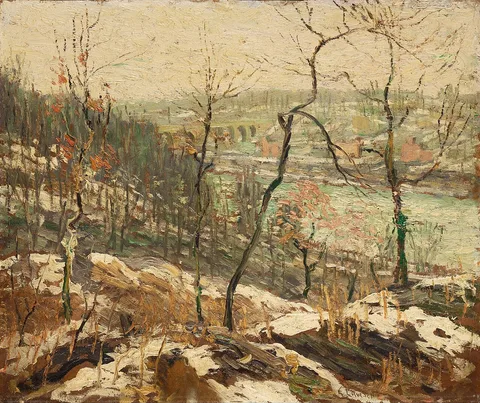 Ernest Lawson, Landscape near the Harlem River