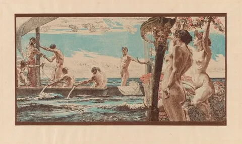 Otto Greiner, Odysseue und die Sirenen (Odysseus and the Sirens)