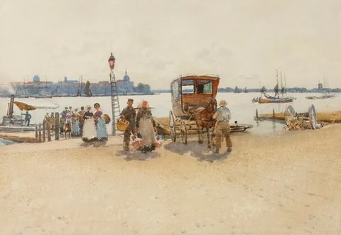 Robert Weir Allan, Arriving from the ferry
