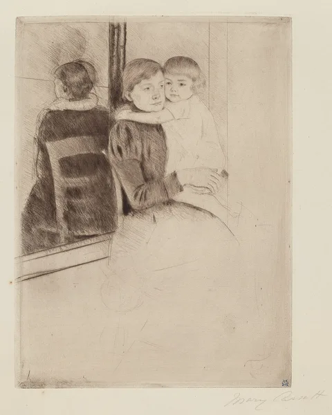 Mary Cassatt, The Mirror