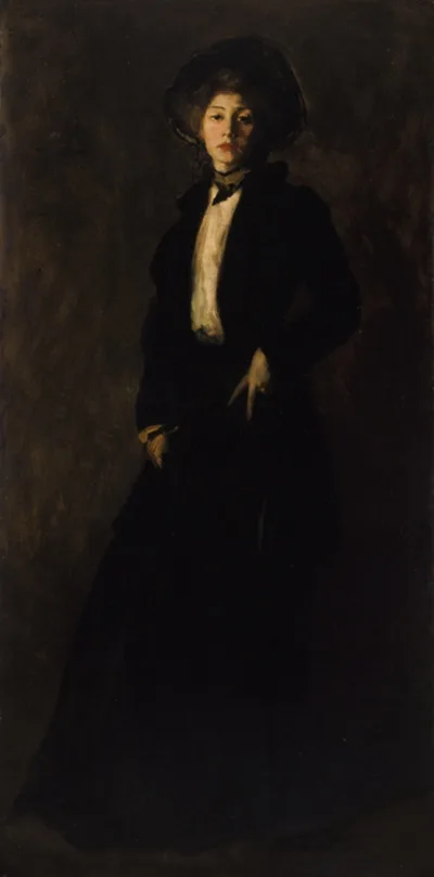 Robert Henri, Young Woman in Black