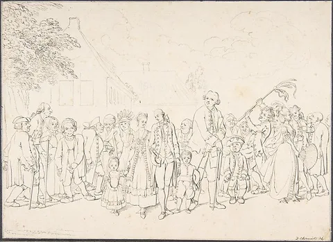 Daniel Nikolaus Chodowiecki, An Aristocratic Family Visiting Paupers
