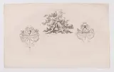 Daniel Nikolaus Chodowiecki, Fan leaf depicting the Apotheosis of Frederick II of Prussia met by Jupiter, Mars, and Apollo