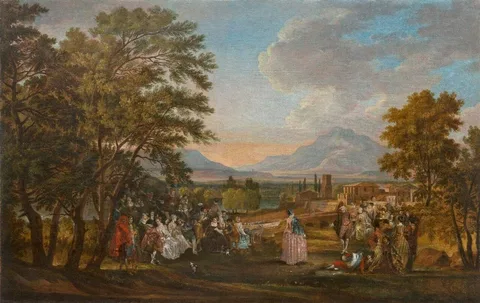 Daniel Nikolaus Chodowiecki, Minuet in the park.