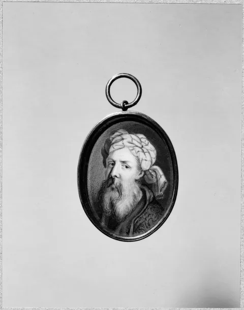Daniel Nikolaus Chodowiecki, Apelles, förr kallad minister i Berlin (eventuellt Ali Aziz Efendi, se Grh 2636a)