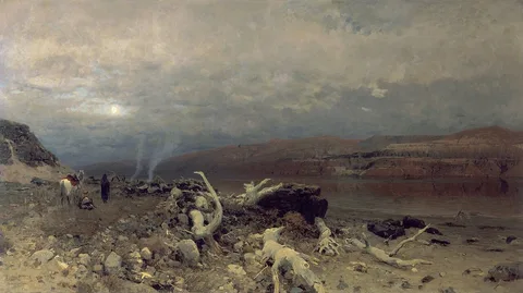 Eugen Bracht, Dusk on the Dead Sea