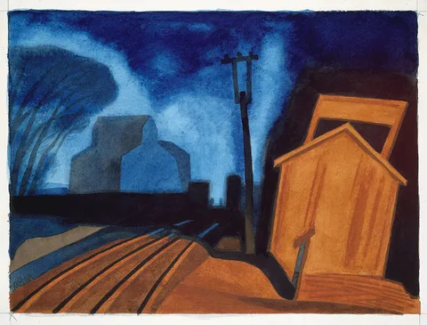 Oscar Florianus Bluemner, Flag Station, Elizabeth, New Jersey