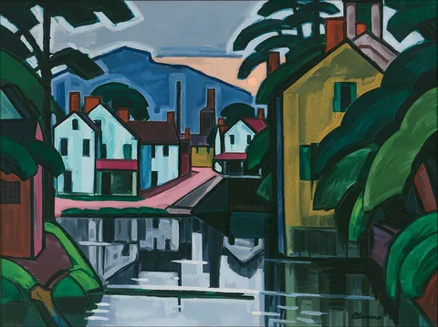 Oscar Florianus Bluemner, Old Canal Port