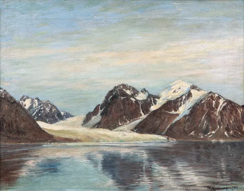 Friedrich Kallmorgen, Glacier in Magdalena Bay, Spitsbergen