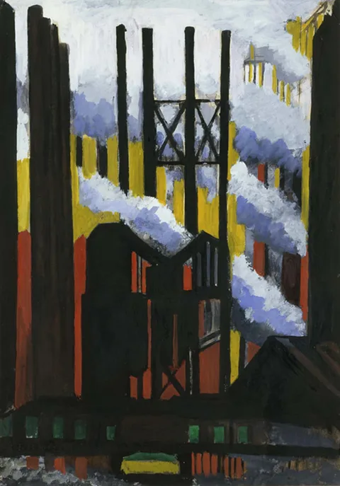 Joseph Stella, Steel Mill
