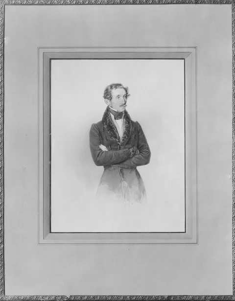 Josef Kriehuber, Karl Gustav Löwenhielm (1790-1858), count, lieutenant general, governor, married to 1. countess Gustava Charlotta Jacobina Aurora Gyldenstolpe 2. countess Natalie Alexandra von Buxhoeweden