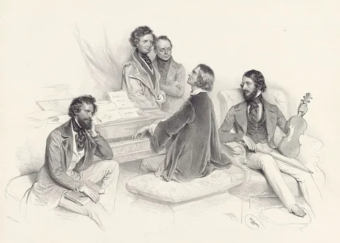 Josef Kriehuber, A Morning with Franz Liszt