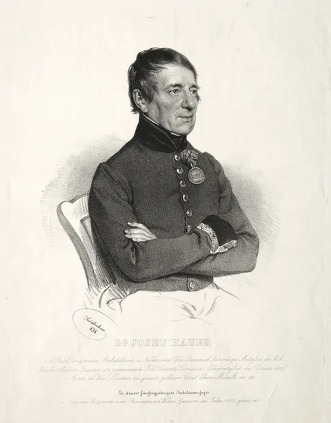 Josef Kriehuber, Portrait of Dr. Jospeh Hauer
