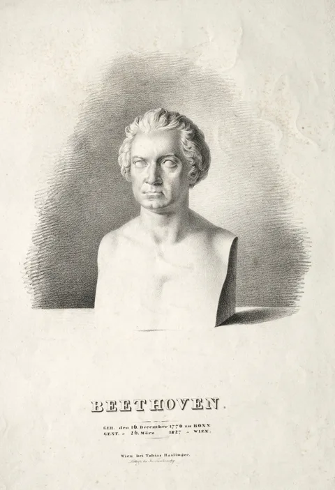 Josef Kriehuber, Bust of Ludwig van Beethoven