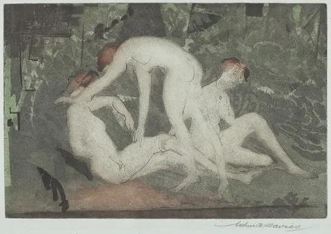 Arthur Bowen Davies, Against Green