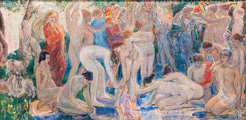 Ethel Walker, Decoration: The Excursion of Nausicaa