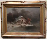 August Piepenhagen, Chack by a Frozen Lake.