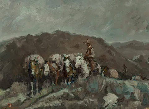 Laverne Nelson Black, Pack Train at Night