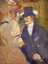 Henri Toulouse-Lautrec, The Englishman (William Tom Warrener, 1861–1934) at the Moulin Rouge