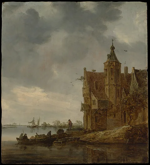 Jan van Goyen, Country House near the Water