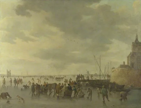 Jan van Goyen, A Scene on the Ice near Dordrecht