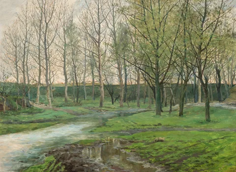 Antonín Slavíček, Early Spring at Okoř Stream