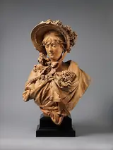 Albert-Ernest Carrier-Belleuse, Girl in a Straw Bonnet