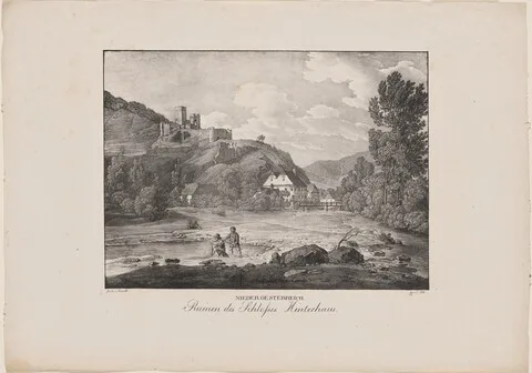 Jakob Alt, Nieder-Oesterreich, Ruinen des Schlosses Hinterhaus (Lower Austria, Ruins of Hinterhaus Castle)