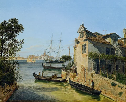 Jakob Alt, View of San Giorgio Maggiore in Venice