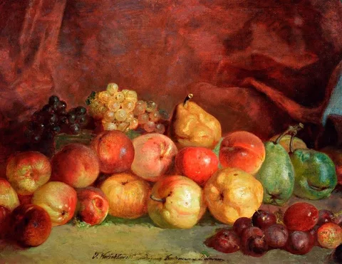 Teofil Kwiatkowski, Still Life (Fruits)