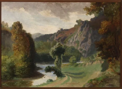 Teofil Kwiatkowski, Landscape from Vallée du Cousin