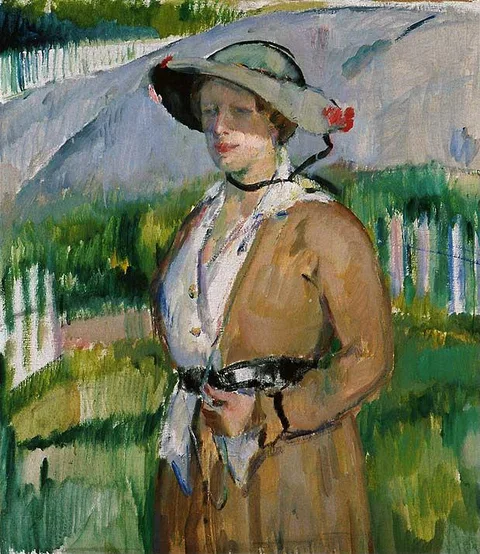 Henrik Lund, Portrait of Birgit Heiberg, b. Blehr