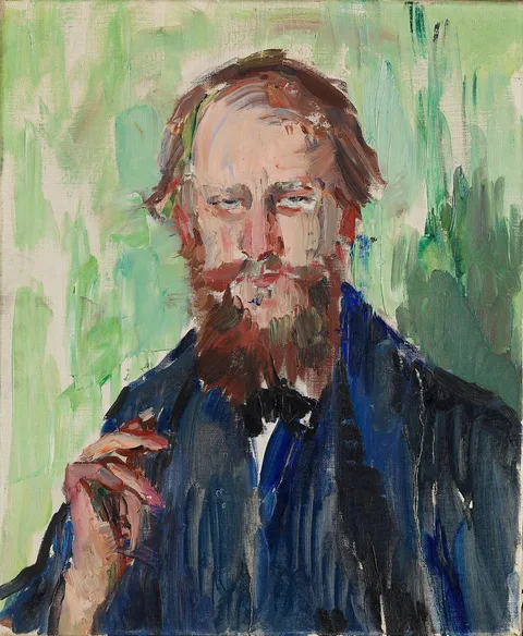 Henrik Lund, Portrait of the Danish Art Dealer M. Grosell