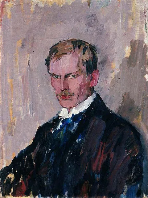 Henrik Lund, Portrait of the Poet Olaf Bull