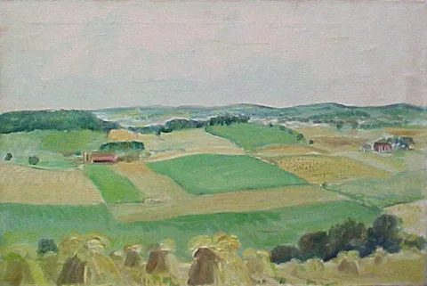 John Steuart Curry, Study for "Wisconsin Landscape"