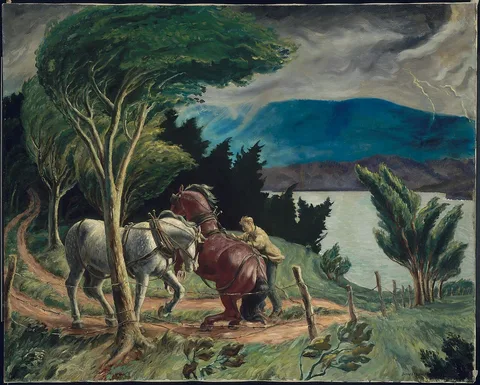 John Steuart Curry, Storm Over Lake Otsego