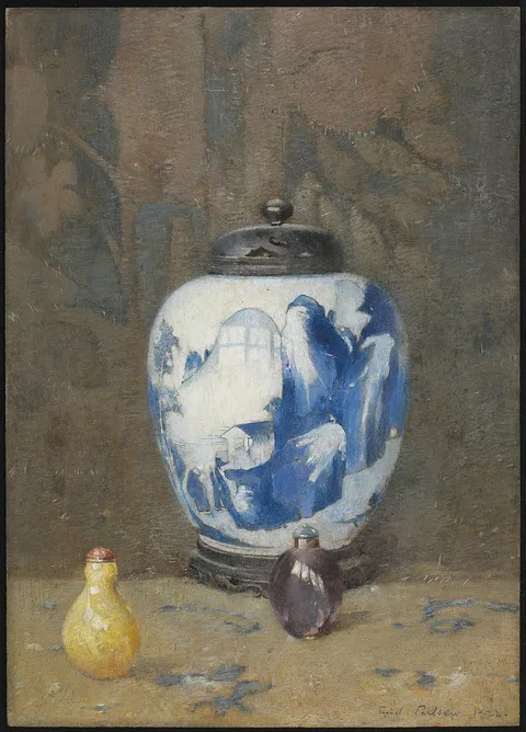 Emil Carlsen, Still Life, Chinese Vase