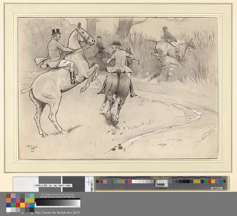 Cecil Aldin, `Hold Back, Sir!'