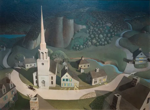 Grant Wood, The Midnight Ride of Paul Revere