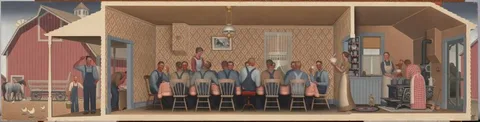 Grant Wood, Dinner for Threshers