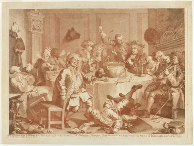 William Hogarth, A Midnight Modern Conversation