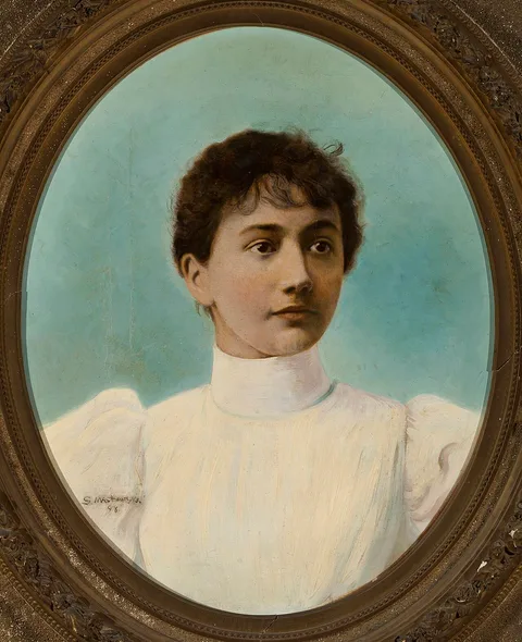 Stanisław Masłowski, Portrait of Aniela Rapacka.