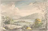 Johann Georg von Dillis, View of the Monastery in Tegernsee seen from the north-east